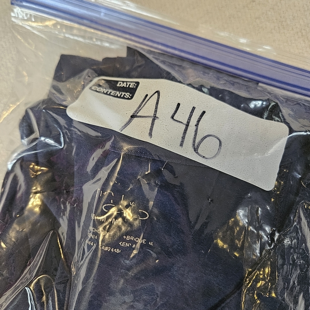 Cherokee Infinity Navy Blue Scrub Set Medium Top & Petite Medium Pants Nice Set - Picture 13 of 13